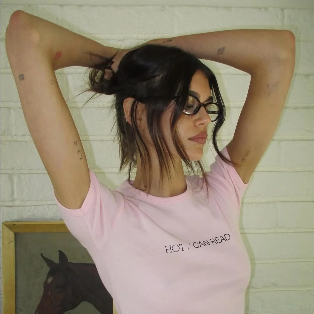 Library Science “Bare Minimum” Baby Tee - Picture 4 of 4
